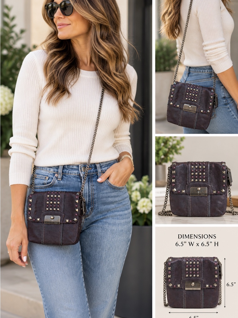 Coach Kristin Crossbody in Boysenberry